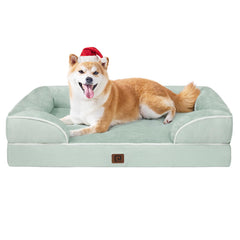 EHEYCIGA orthopedic large dog bed memory foam closeup showing cushioning