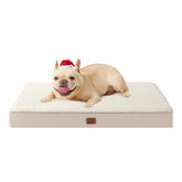 EHEYCIGA orthopedic-small-dog-bed camel 30x20 offers cozy, supported naps