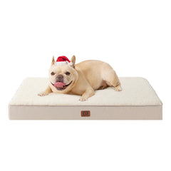 EHEYCIGA orthopedic-small-dog-bed camel 30x20 offers cozy, supported naps