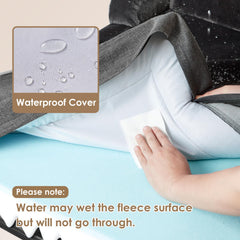 EHEYCIGA orthopedic XL bed memory foam closeup emphasizes even weight distribution.