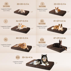 EHEYCIGA orthopedic XL bed sherpa top close-up for cozy warmth