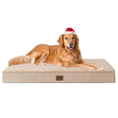 EHEYCIGA orthopedic XL dog bed plush sherpa top for cozy lounging