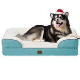 EHEYCIGA orthopedic XL dog bed top view with ample space for large dogs