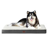 EHEYCIGA orthopedic XXL dog bed beige for crate fit offers roomy comfort.