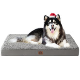 EHEYCIGA Orthopedic XXL Dog Bed front view shows spacious lounging for large dogs