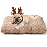 EHEYCIGA washable dog crate bed in camel 29x21-3 offers cozy, all-in-one comfort.