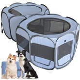 EighteenTek XLarge 2in1 pop up playpen ready for quick setup and use