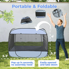 EighteenTek XLarge Popup compact-packaging fits car trunk for trips.