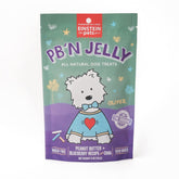 Einstein Pets Everydays PB’N Jelly treats bag front shows heart-shaped biscuits for training rewards