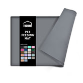 EIOKIT dog food mat rolled for travel keeps feeding setup tidy and portable.