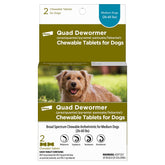 Elanco Quad Dewormer beef chew tablets simplify dosing for dogs.