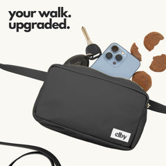 Elby treat pouch and poop bag dispenser for quick rewards