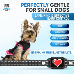ELECANE bark collar lightweight design provides comfortable all-day wear during walks.