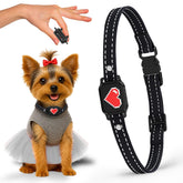 ELECANE bark collar small-dog fit on adjustable strap for daily gentle training.