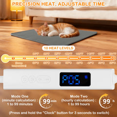 ELEGX heating pad heat distribution for even warmth in minutes