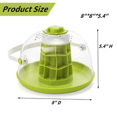 ELFULLY snail terrarium carry handle enables easy transport on desk or shelf.