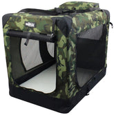 EliteField 3-Door Folding Soft Dog Crate set up quickly for hassle-free shelter.