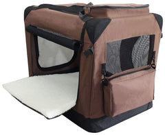 EliteField 3-Door Soft Dog Crate top doors allow sunlight and airflow for comfort.
