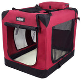 EliteField 3-Door Soft Crate front view offers spacious interior for at-home dog comfort.