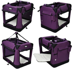 EliteField 4-Door Crate curtains shade for calmer dogs.