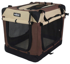 EliteField 4-Door soft dog crate front door zipper for secure access during use