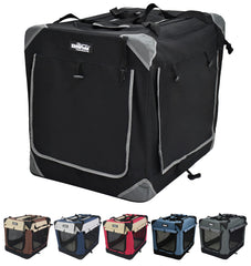 EliteField 4-Door soft dog crate top door for quick access and ventilation.