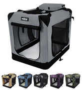 EliteField soft dog crate top mesh door boosts airflow and sunlight.