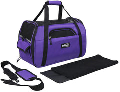 EliteField soft pet carrier hard support board preserves shape on travel.