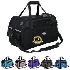 EliteField soft pet carrier top view shows ventilation mesh for airy comfort