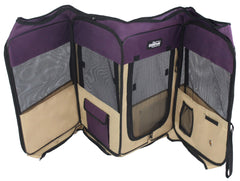 EliteField soft pet playpen folded to 3 inches for compact travel