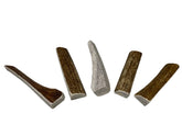 Elkhorn Premium Chews x-small split elk antler pieces for tiny dogs, safe sizing.