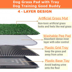 ELLOTY indoor-outdoor dog potty setup on balcony for compact spaces