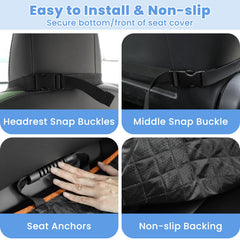 ELONGRIVER ajuste seguro para coches garantiza asiento protegido en cada viaje