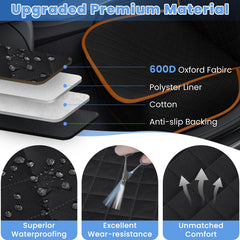 ELONGRIVER protección completa del asiento evita pelos barro y suciedad