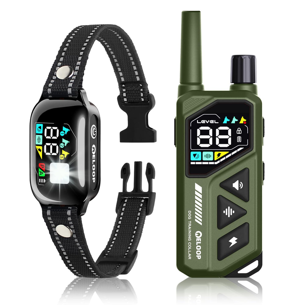 ELOOP bark collar LED indicator helps locate your dog in dim light.