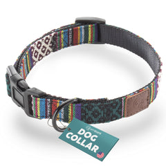 Embark Pets Adventure Dog Collar pattern close-up showcasing durable nylon and vibrant print for daily adventures.