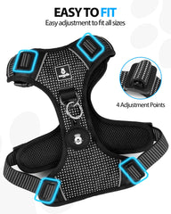 Emperor Pets Reflective Harness small with adjustable straps for a snug fit
