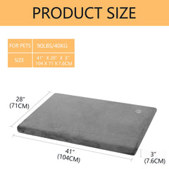 EMPSIGN stylish dog bed mat reversible warm plush side for cozy seasonal use.