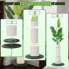 EMUST cat tower nine trunks create varied climbing routes.