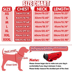 EMUST dog jacket winter harness-zipper ensures easy leash attachment during walks