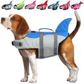EMUST dog life jacket with ripstop fabric providing buoyancy for safe swimming adventures.