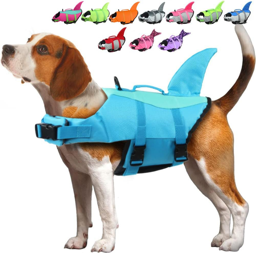 EMUST dog life jacket with ripstop material provides durable support for water play.
