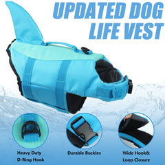 EMUST dog life vest adjustable belt and quick-release buckles for secure fit