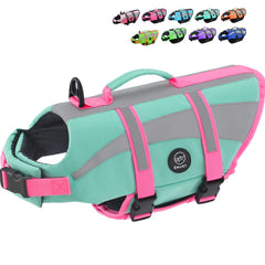 EMUST dog life vest highlights high-visibility strips for safer evening walks