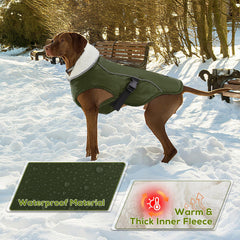 EMUST dog winter coat reflective brim improves visibility during dusk walks