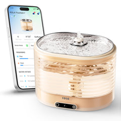 Enabot EBO ROLA cordless cat fountain with magnetic induction for safe, fresh hydration.