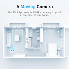Enabot EBO ROLA PetPal wheel-navigation improves movement across rooms and tight corners.