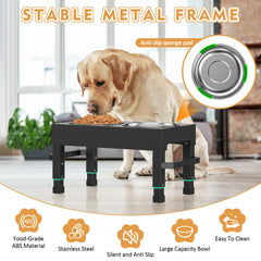 Enayplon raised dog bowl stand anti-slip feet keep feeding stable and protect floors