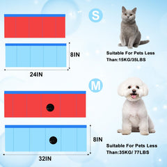 Enenes Foldable Dog Pool collapsible-design enables quick setup and compact storage