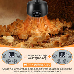 Enhon heater features a built-in timer for automatic shut-off during daily use.